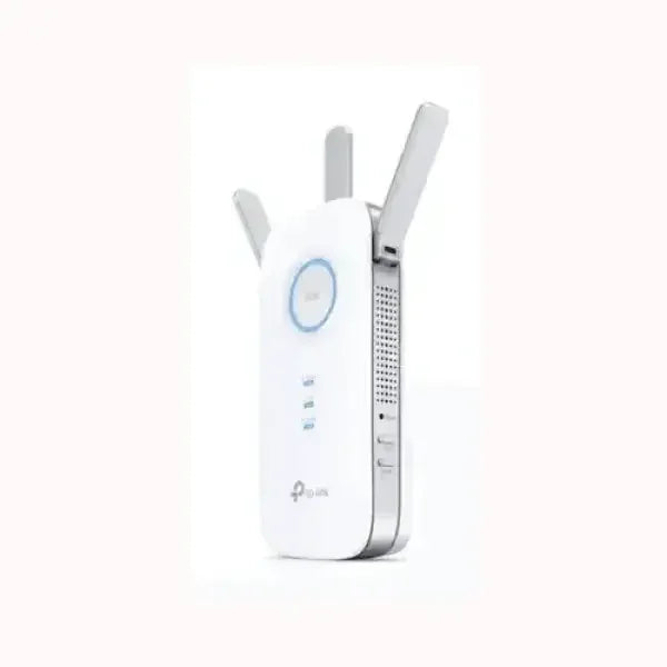 TPLINK range extender bianco con tre antenne LED ring estende segnale WiFi per casa e ufficio