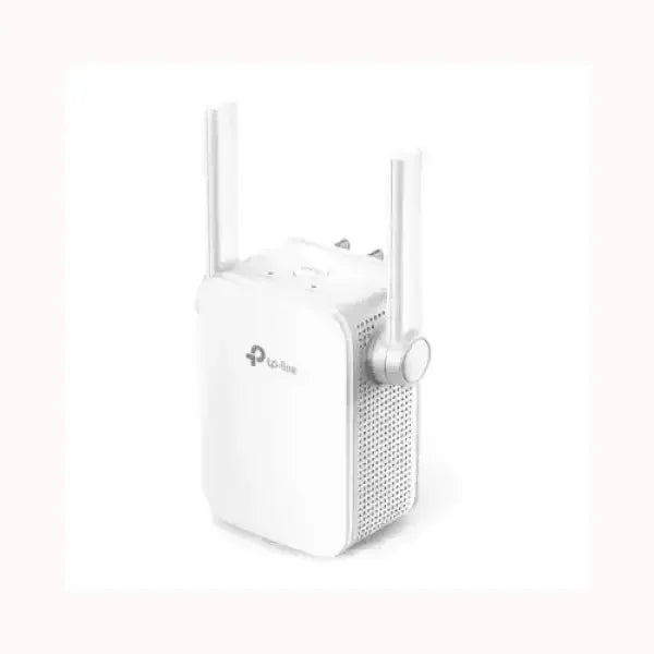 Range extender TPLINK bianco con doppia antenna esterna a spina ripetitore WiFi compatto