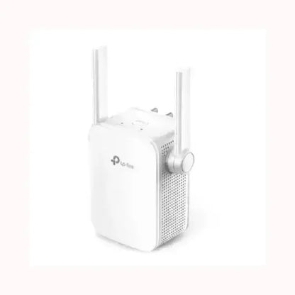Range extender TPLINK bianco con doppia antenna esterna a spina ripetitore WiFi compatto