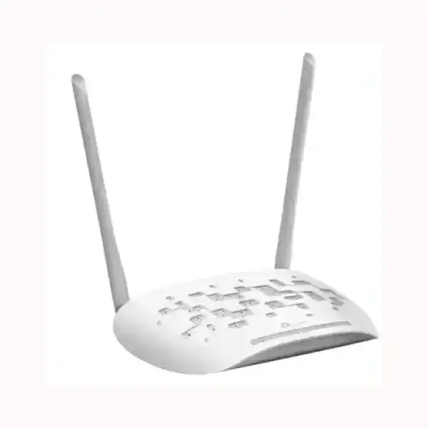 TPLINK access point bianco con due antenne dispositivo WiFi da interno per estendere rete domestica veloce