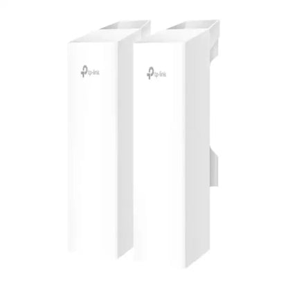 TP-Link Access Point WiFi pack da 2 unita bianche con corpo verticale e staffa per montaggio a parete