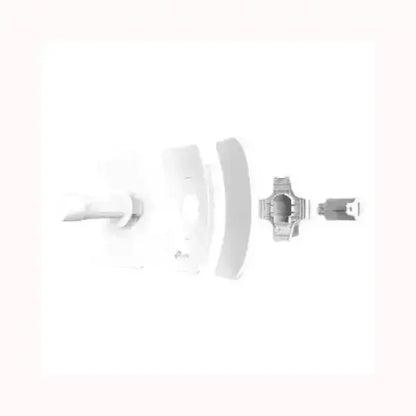 Immagine di Access Point bianco TPLINK con staffa di montaggio a muro e connettore per installazione