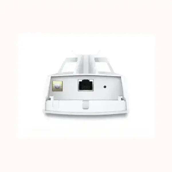 Access point TPLINK bianco vista posteriore con porta Ethernet RJ45 e connettore di alimentazione per rete wireless aziendale