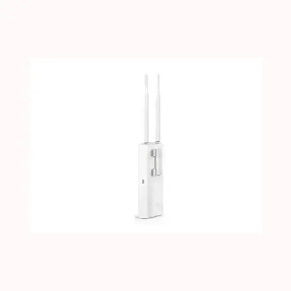 Access point TPLINK bianco verticale con doppia antenna e staffa di montaggio ideale per esterni