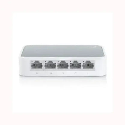 Switch TPLINK 5 porte Ethernet compatto bianco per rete LAN desktop plug and play