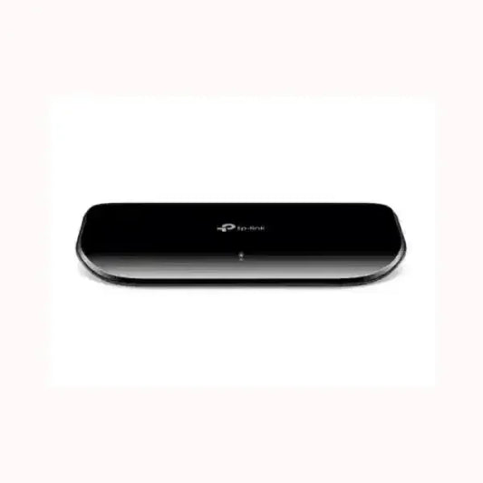Switch TPLINK nero compatto 5 porte Ethernet per rete domestica e ufficio con design slim e LED di stato