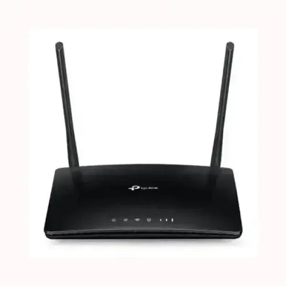 Router wireless TPLINK nero con doppia antenna per connessione internet stabile e veloce