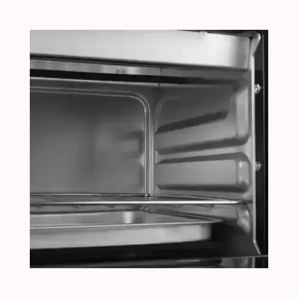 Interno del fornetto TRISTAR con griglia e teglia removibile in acciaio inox