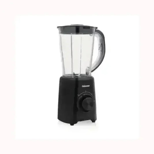 Frullatore nero TRISTAR con base compatta e controllo manuale per uso domestico