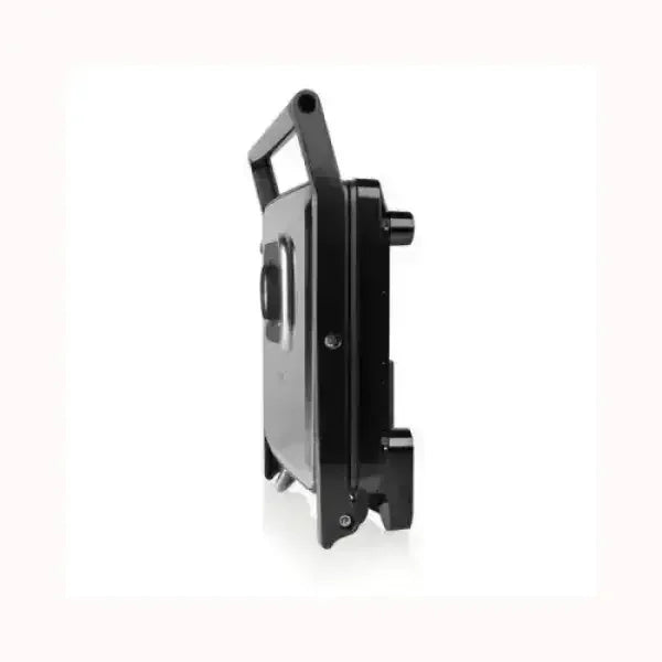 Bistecchiere TRISTAR nero con manico ergonomico e design compatto verticale