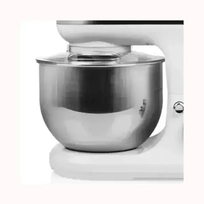 Impastatrice TRISTAR bianca con ciotola in acciaio inox per preparazioni da cucina