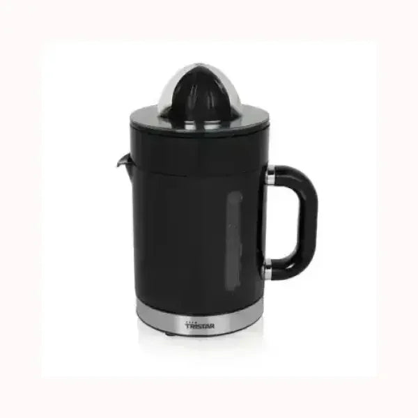 Spremiagrumi Tristar nero con design compatto e manico ergonomico per preparare succhi freschi