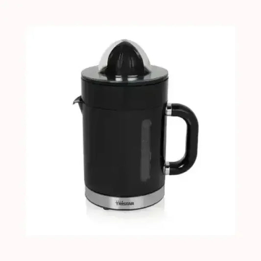 Spremiagrumi Tristar nero con design compatto e manico ergonomico per preparare succhi freschi