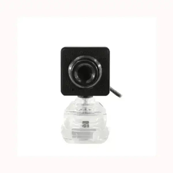 WEBCAM Xtreme nera con base trasparente compatta e design moderno per videochiamate