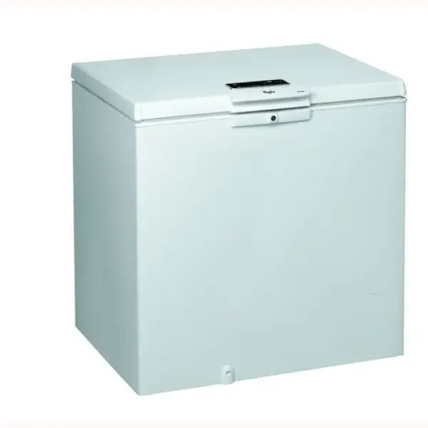Whirlpool Congelatore a pozzetto bianco con coperchio a ribalta chiusura a chiave e ampia capacita per conservazione domestica