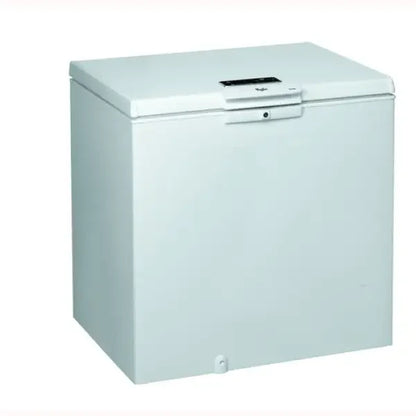 Whirlpool Congelatore a pozzetto bianco con coperchio a ribalta chiusura a chiave e ampia capacita per conservazione domestica