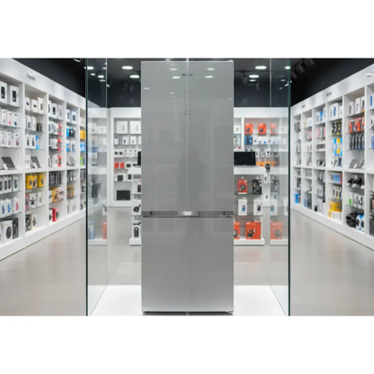 Frigorifero Whirlpool frigo combinato in acciaio inox con design elegante e spazio interno ottimizzato