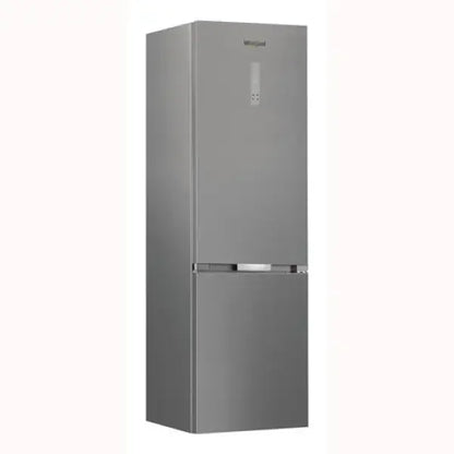 Frigo combinato Whirlpool in acciaio inox con doppia porta e design moderno ed elegante