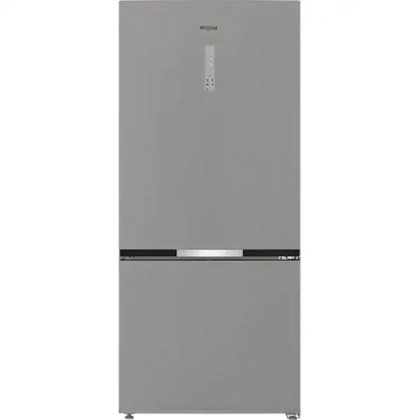 Frigorifero Whirlpool a due porte in acciaio inox con controllo digitale integrato