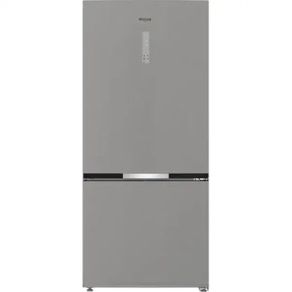 Frigorifero Whirlpool a due porte in acciaio inox con controllo digitale integrato