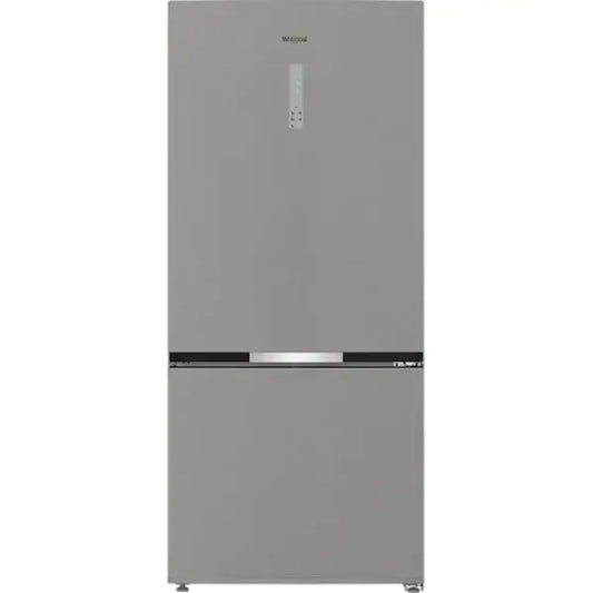 Frigorifero Whirlpool a due porte in acciaio inox con controllo digitale integrato