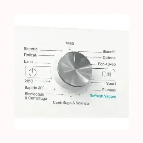 Pannello di controllo lavatrice WHIRLPOOL con programmi lavaggio sintetici delicati lana e cotone