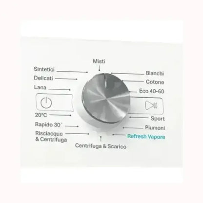Pannello di controllo lavatrice WHIRLPOOL con programmi lavaggio sintetici delicati lana e cotone