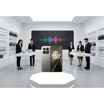 Smartphone Xiaomi 15T con design elegante e fotocamera avanzata in un ambiente moderno
