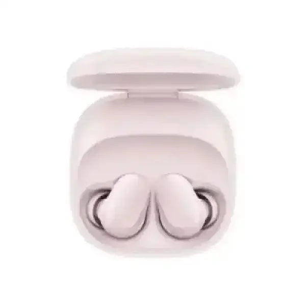 Auricolari wireless Xiaomi rosa con custodia di ricarica compatti e design ergonomico