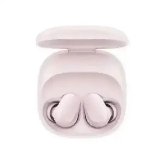 Auricolari wireless Xiaomi rosa con custodia di ricarica compatti e design ergonomico