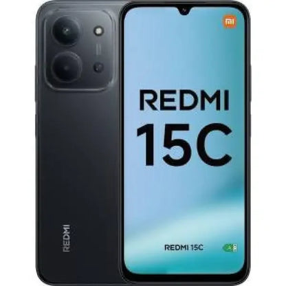 Xiaomi Redmi 15c smartphone con display grande e design elegante in nero
