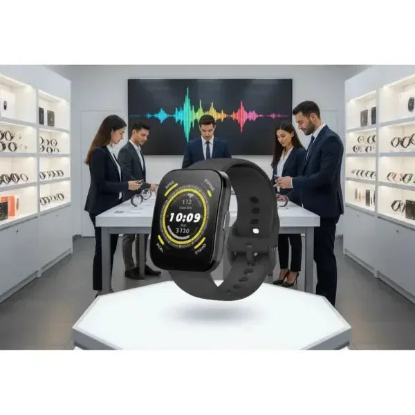 Xiaomi Smartwatch con display touchscreen e monitoraggio della salute in un ambiente tecnologico